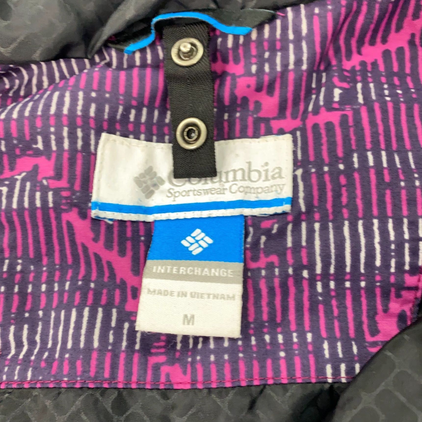 Rains Columbia Jacket Womens M Purple Windbreaker 3-in-1 Zip Hooded Water Resistant Pockets Removable Lining Ski Weathergear Full Zip Size M / US 6-8 / IT 42-44 - 7 Thumbnail