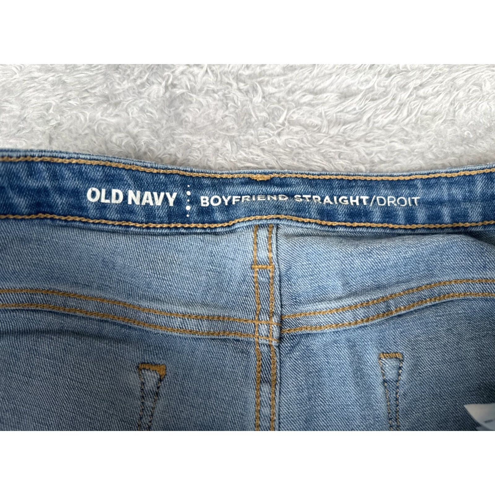 Old Navy Old Navy Jeans Womens 6 Blue Denim Boyfriend Straight Distressed Mid Rise 30x29 Size 28" / US 6 / IT 42 - 6 Thumbnail
