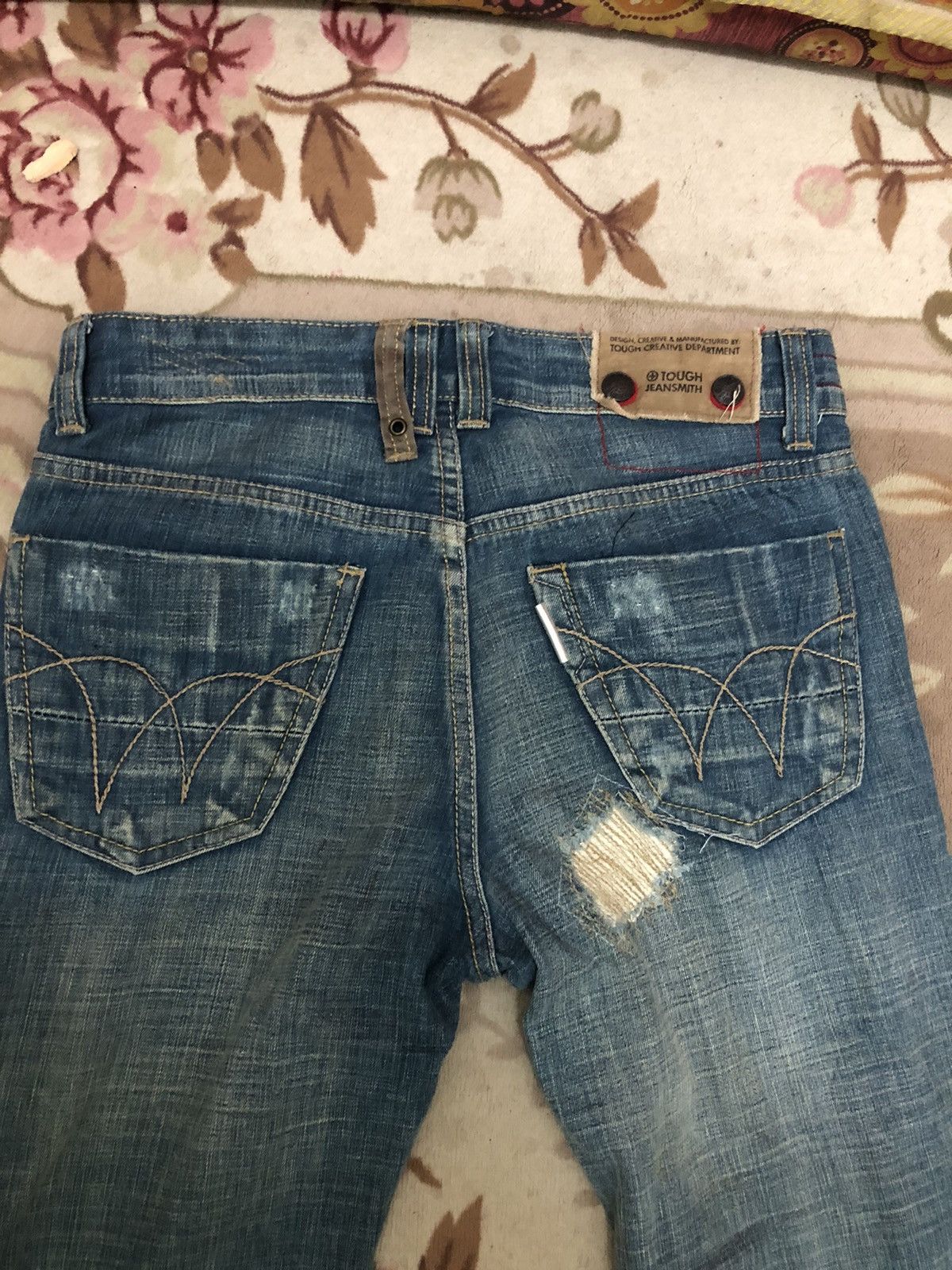 If Six Was Nine Distressed denim punk Japanese very rare Size US 33 - 6 Thumbnail