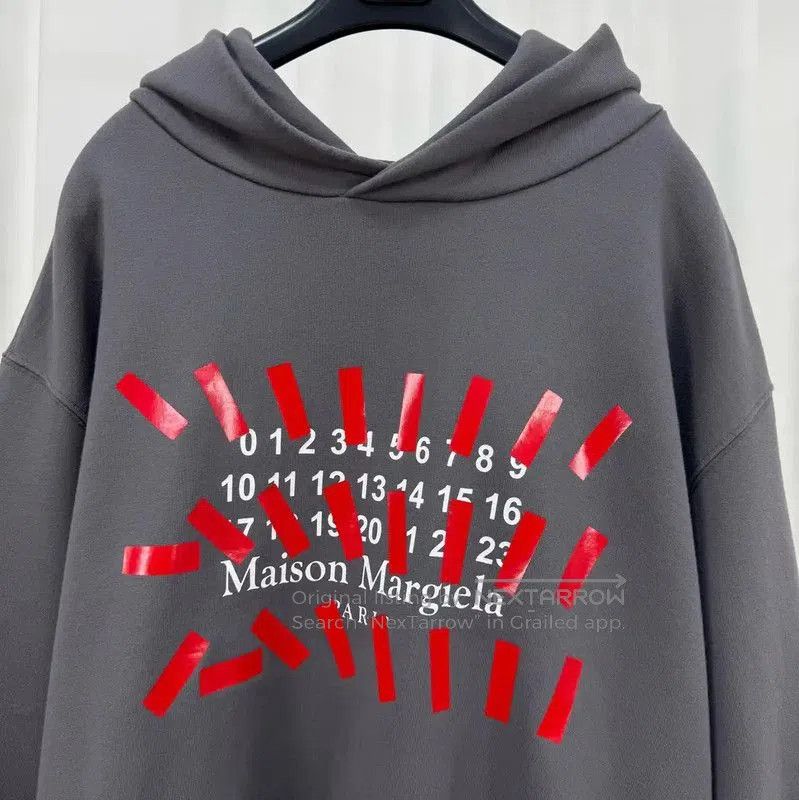 Maison Margiela Maison Margiela Long Sleeve Dark Gray Hoodie . Size XL / US 12-14 / IT 48-50 - 3 Thumbnail