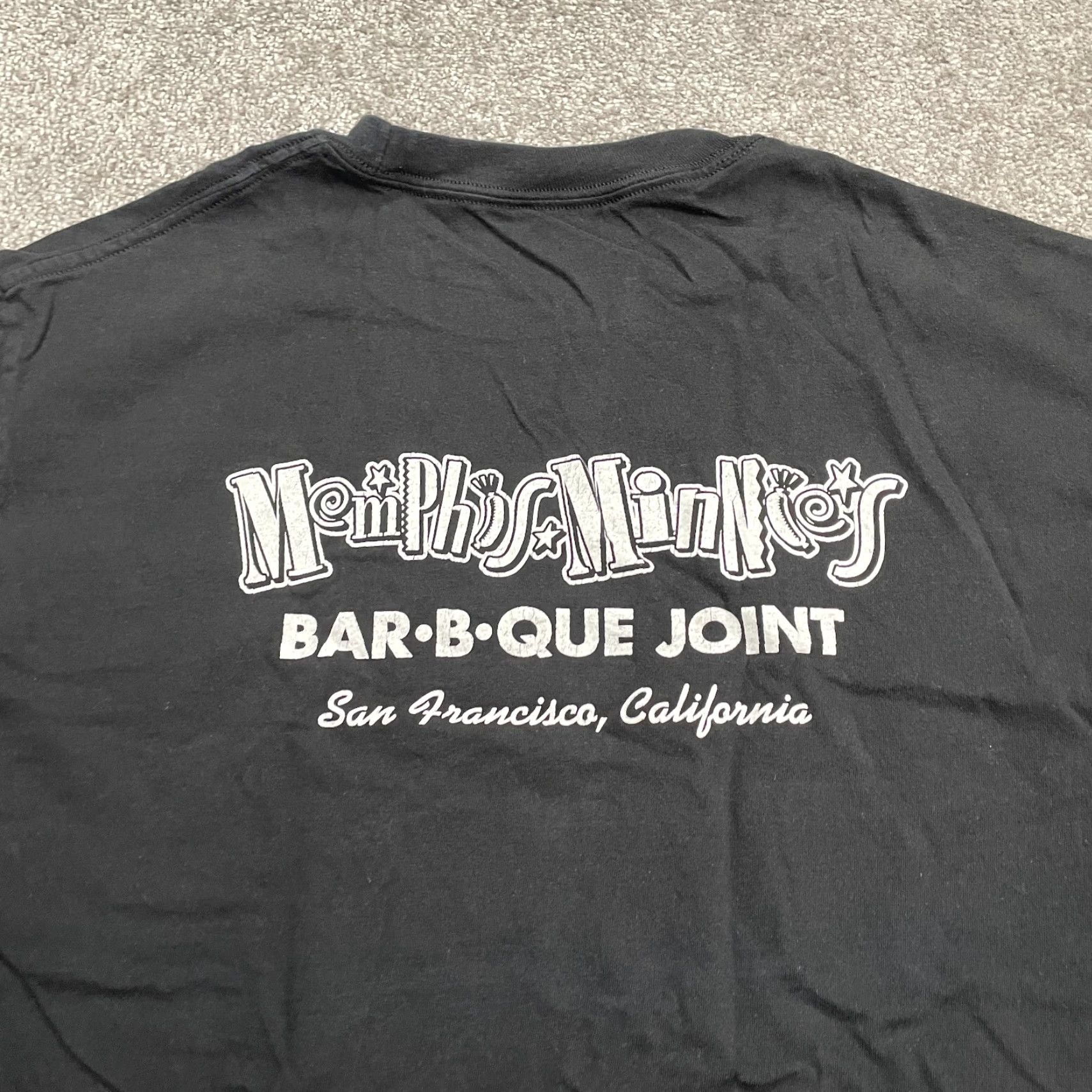 Hanes Hanes Beefy-T Graphic Tee Mens Large Black Crew Neck Short Sleeve Cotton T-Shirt Size US L / EU 52-54 / 3 - 5 Thumbnail