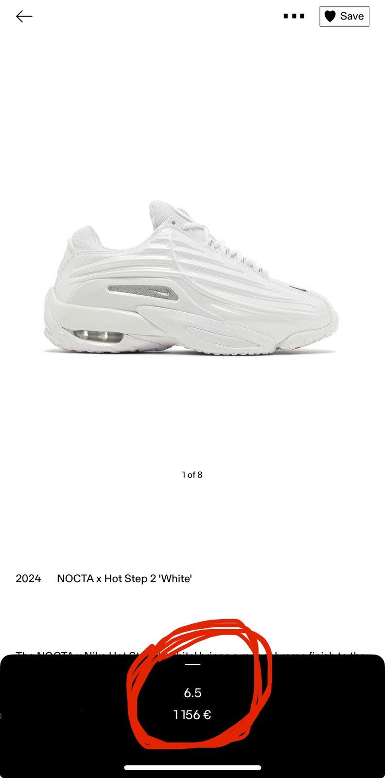 NOCTA × Nike Nike X Nocta Hot Step 2 Size US 6.5 / EU 39-40 - 8 Thumbnail