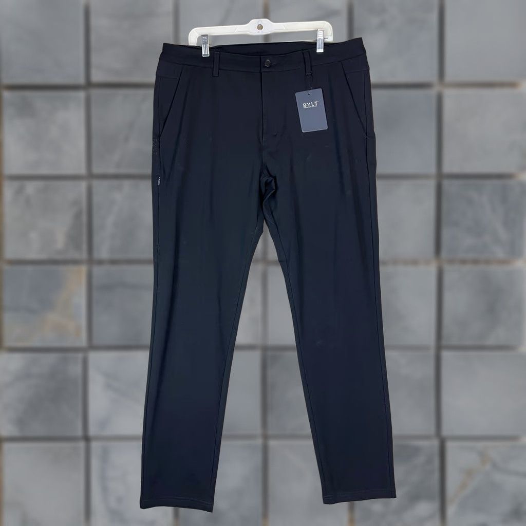 Vintage BYLT Premium Basics Everyday Pant 2.0 Tall Black Mens 40T New with Tags Size US 40 / EU 56 - 1 Thumbnail