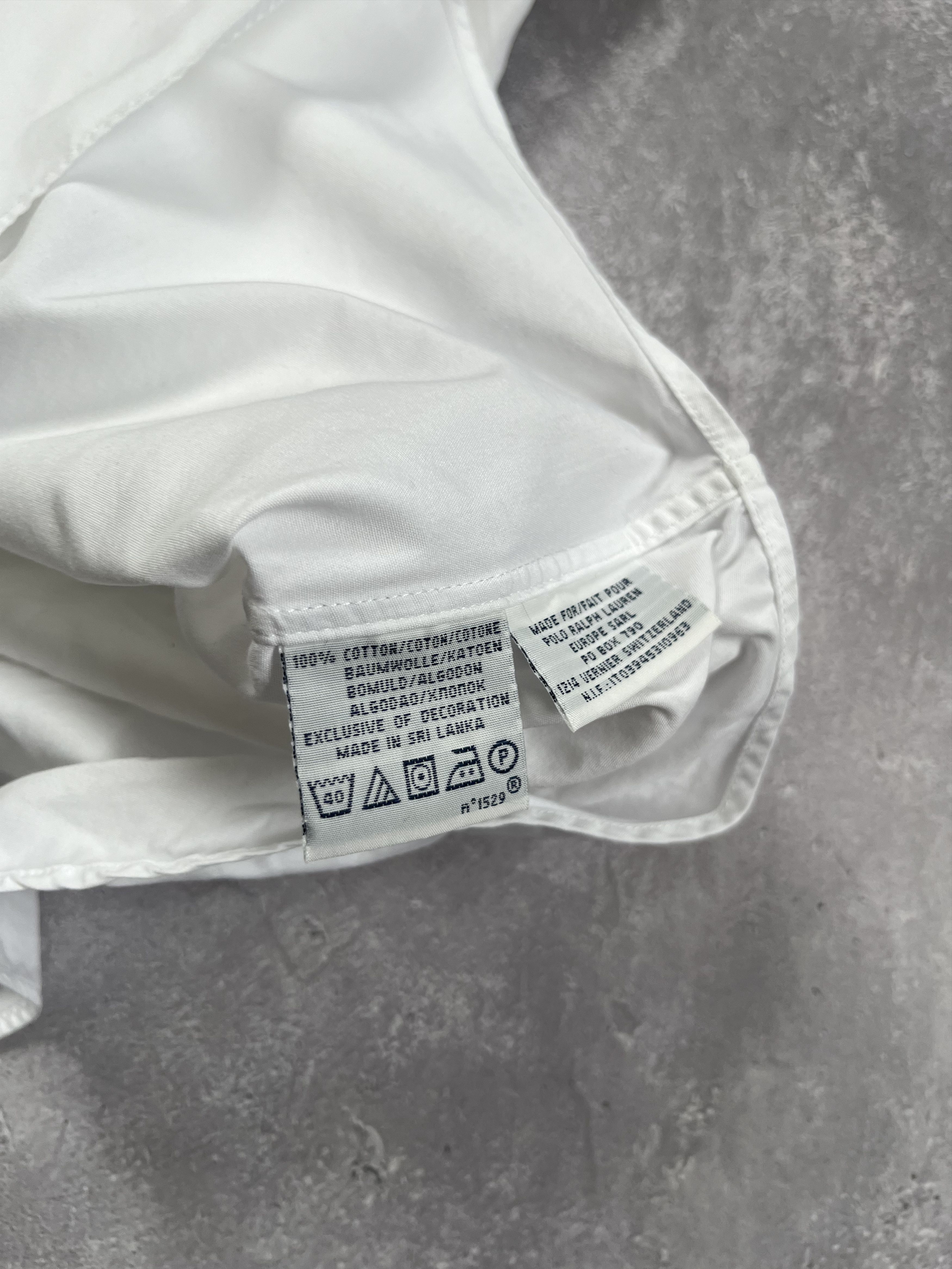 Polo Ralph Lauren Vintage Ralph Lauren Shirt White Short Sleeve Button Down Size US L / EU 52-54 / 3 - 8 Thumbnail