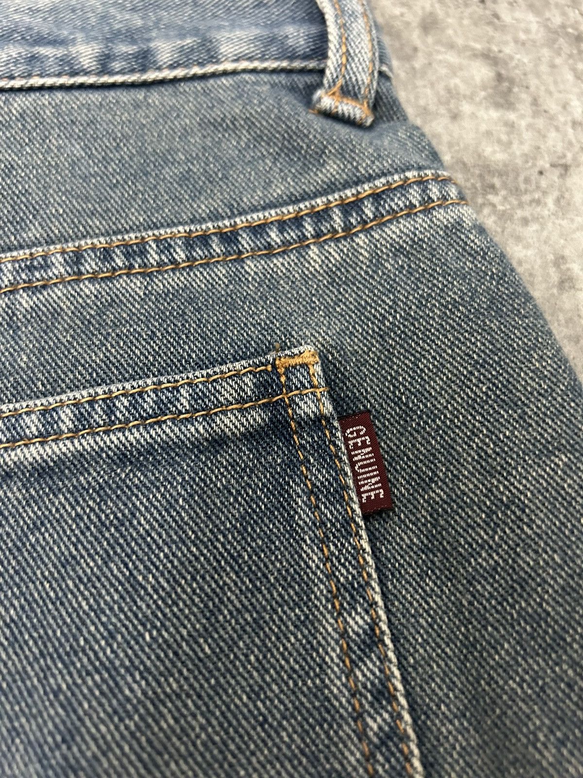 If Six Was Nine × Japanese Brand × Le Grande Bleu (L.G.B.) Vintage Jouer aux echecs Flare Jeans Size US 27 - 11 Thumbnail