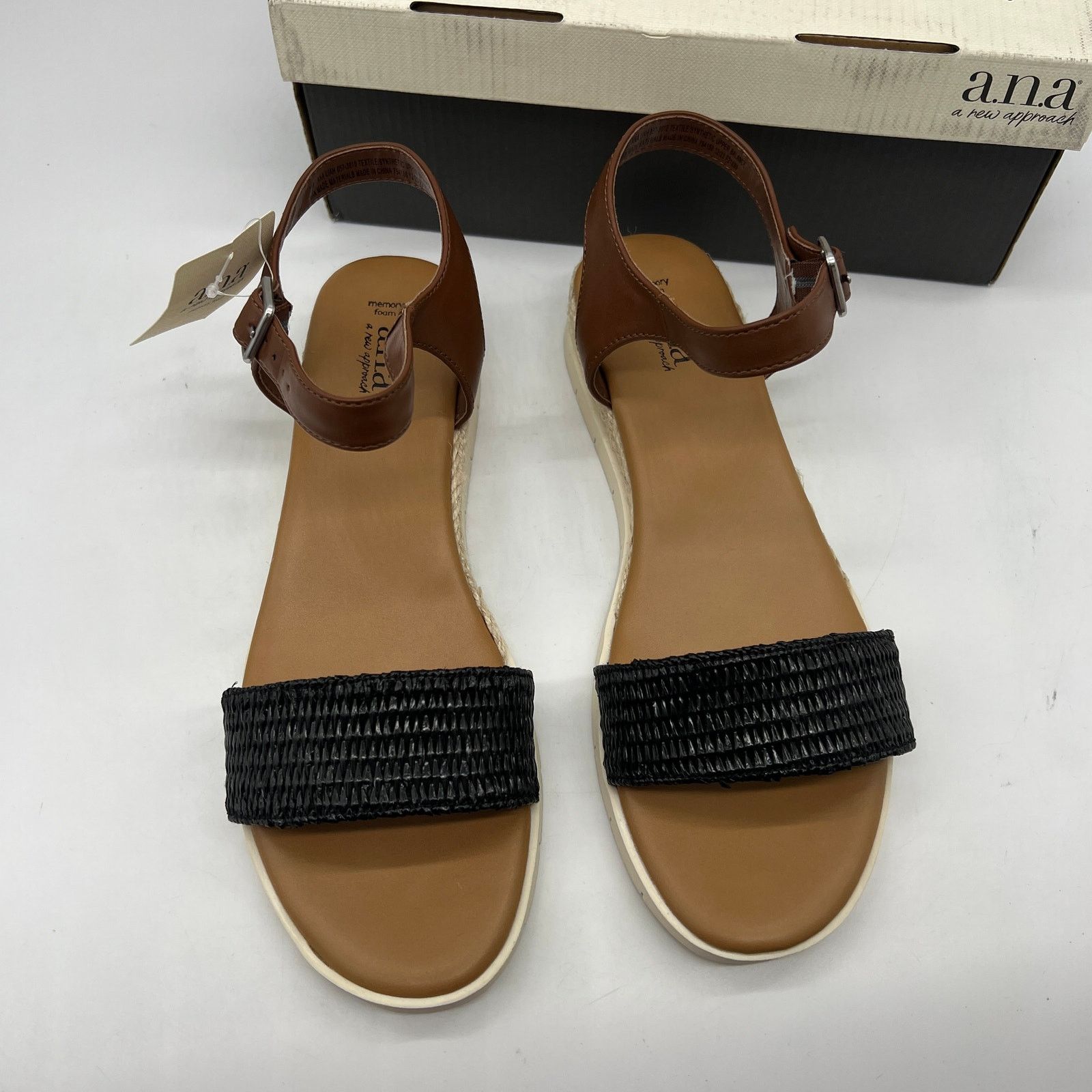 Other a.n.a Liah Women's Sandals Flat Ankle Strap Size US 11 / IT 41 - 2 Thumbnail