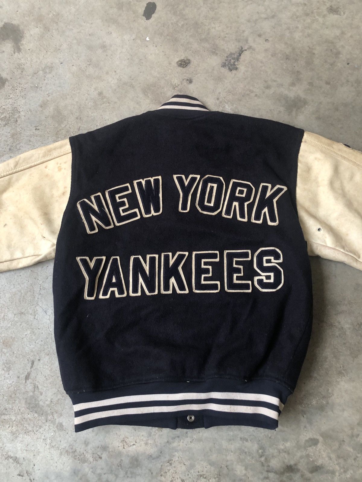 New York Yankees × Vintage VINTAGE NEW YORK YANKEES VARSITY JACKET Size US M / EU 48-50 / 2 - 7 Thumbnail