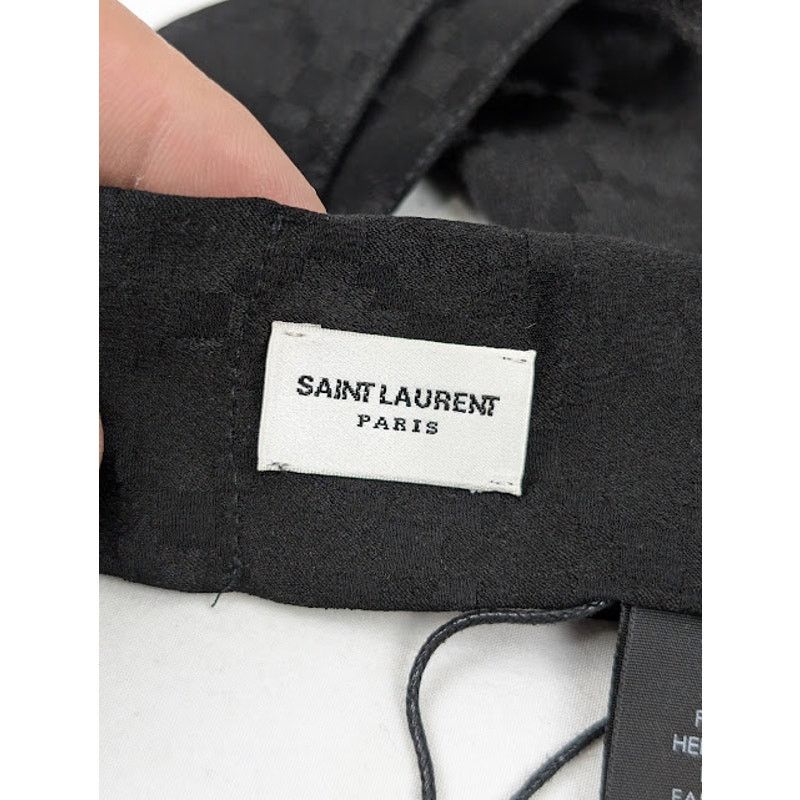 Saint Laurent Paris o1rshd1 Size: OS / Diamond lavallière Scarf in Silk Jacquard Size ONE SIZE - 9 Thumbnail