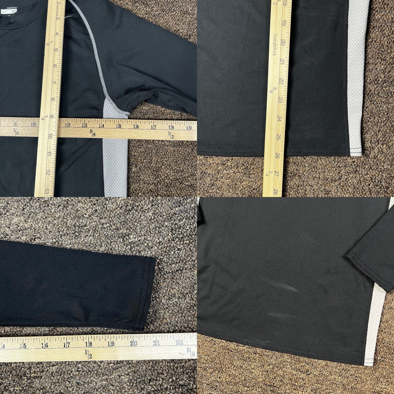 Nike VINTAGE Nike Pro Black Dry-fit Performance Apparel T-Shirt Adult Medium Swoosh Logo Shirt Mens Black Dry Fit Logo Nike Pro Black Shirt Size US M / EU 48-50 / 2 - 8 Thumbnail