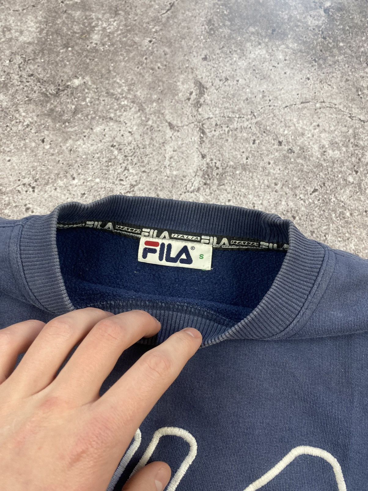 Fila × Vintage Vintage Fila big logo baggy boxy Y2K faded sweatshirt Size US S / EU 44-46 / 1 - 4 Thumbnail