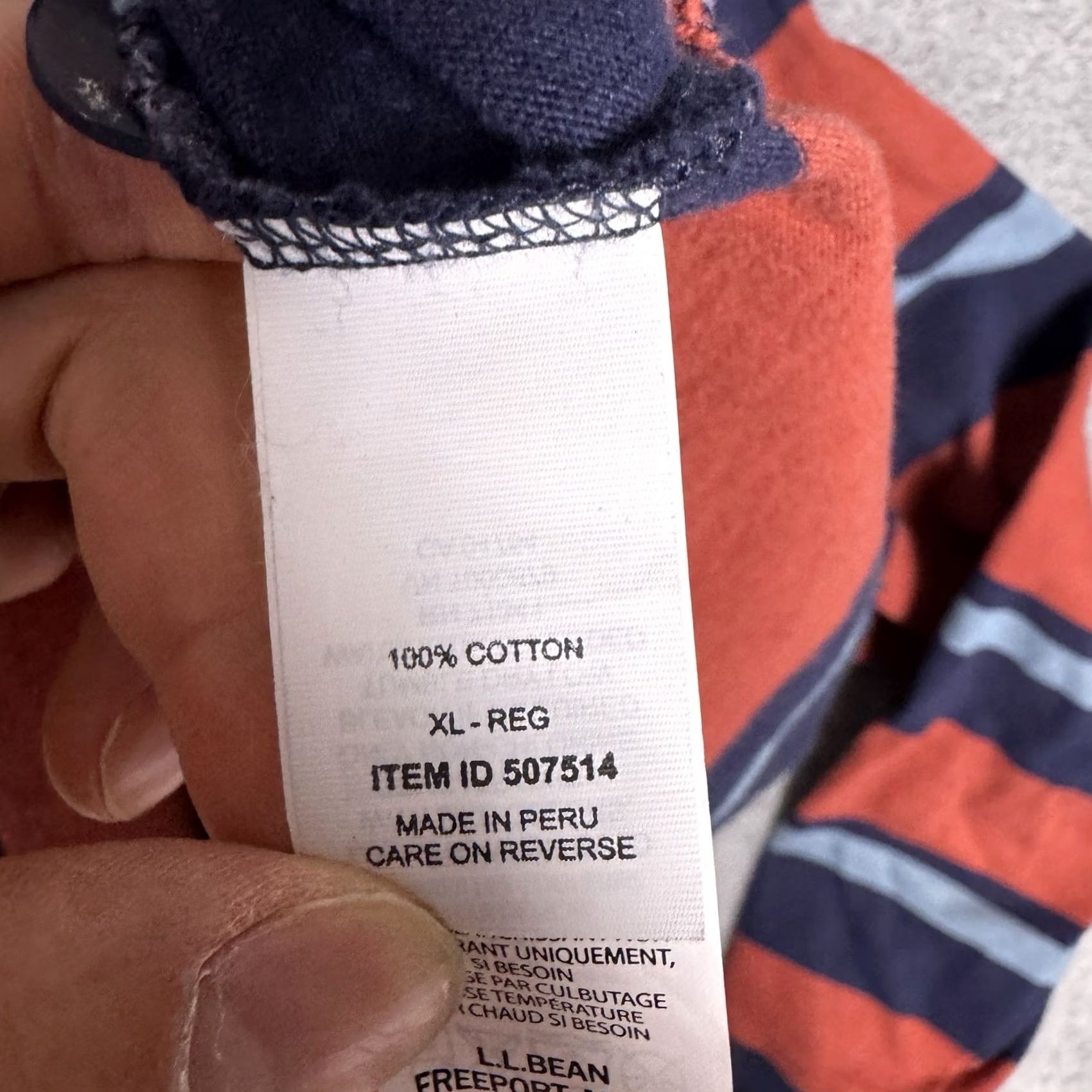 Vintage VINTAGE LL Bean Rugby Shirt Mens XL Polo Henley Striped Heavy Cotton Long Sleeve 507514 Size US XL / EU 56 / 4 - 7 Thumbnail