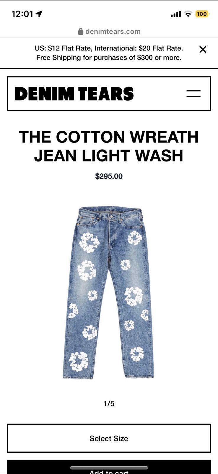 DENIM TEARS × Levi's Denim Tears x Levi’ Jeans Size 25" / US 0 / IT 36 - 7 Thumbnail