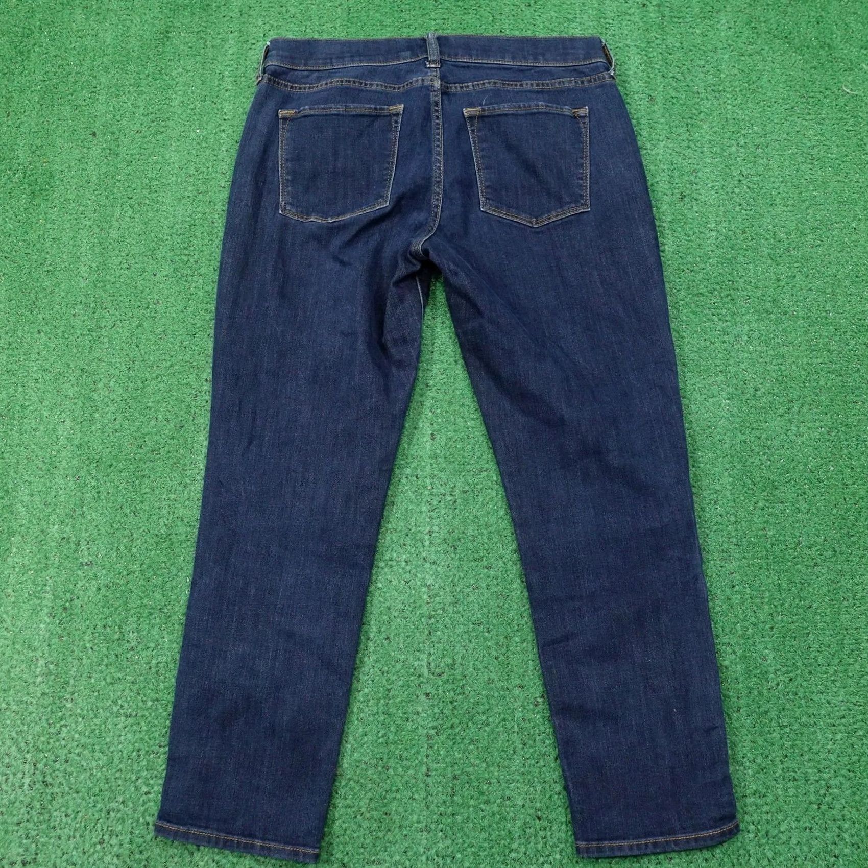Banana Republic Banana Republic Jeans Womens 29/8 Blue Dark Wash Skinny Extra-Slim Stretch Crop Size 30" / US 8 / IT 44 - 4 Thumbnail