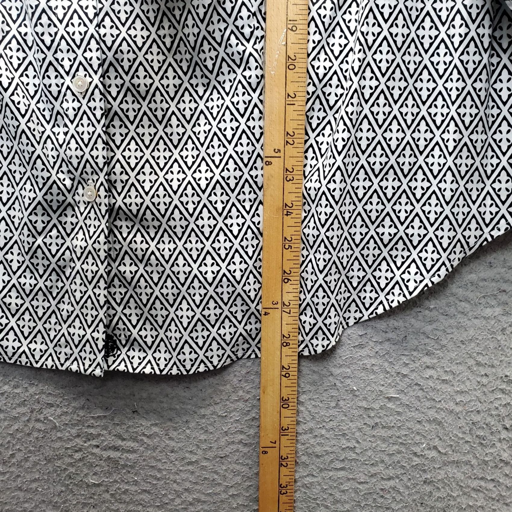 Talbots Talbots Shirt Womens 20W Multicolor Geometric Non-Iron Long Sleeve Collared Button Up Mens? Size 3XL / US 20-22 - 3 Thumbnail