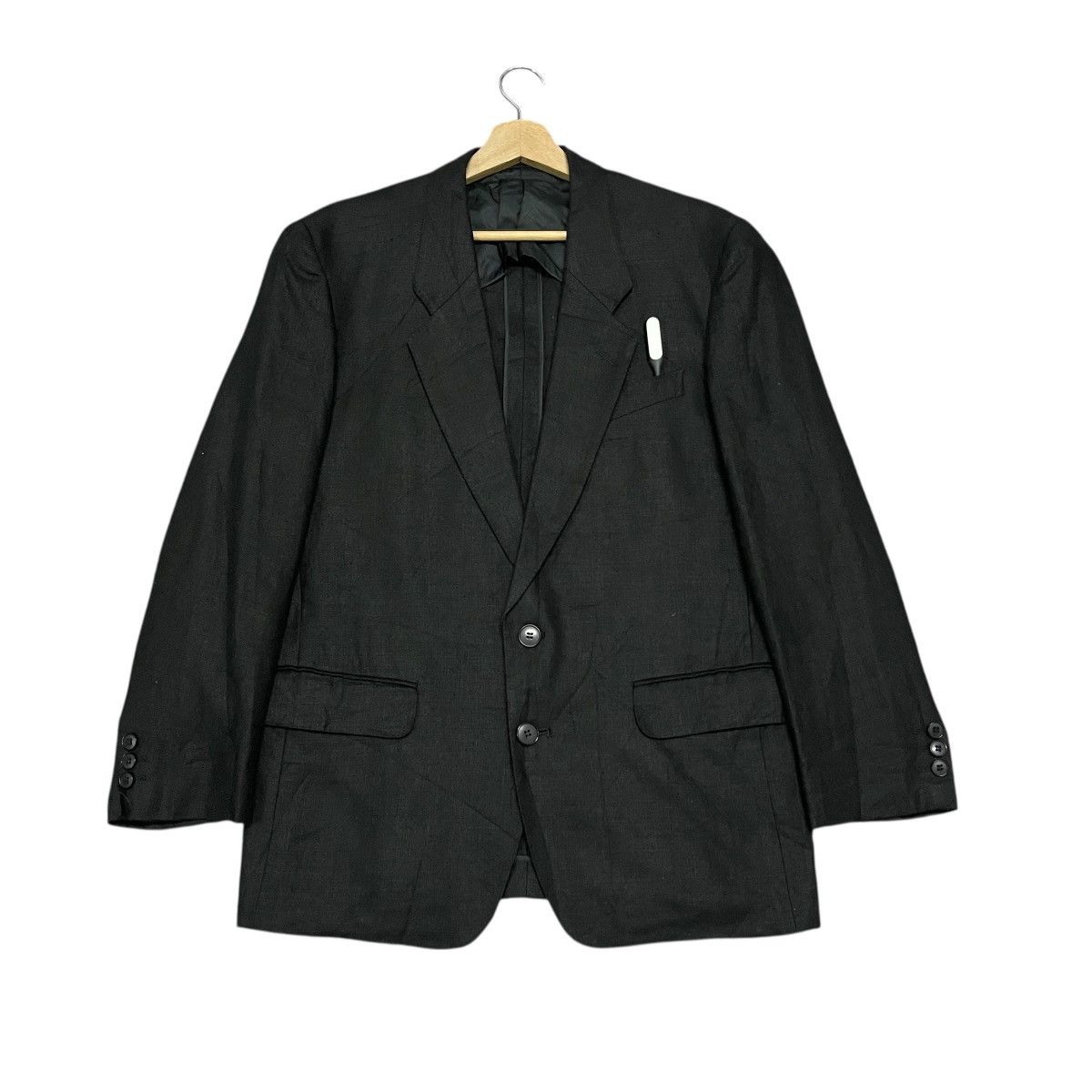 Vintage 90s Yves Saint Laurent Hommes Linen Blazer Jacket