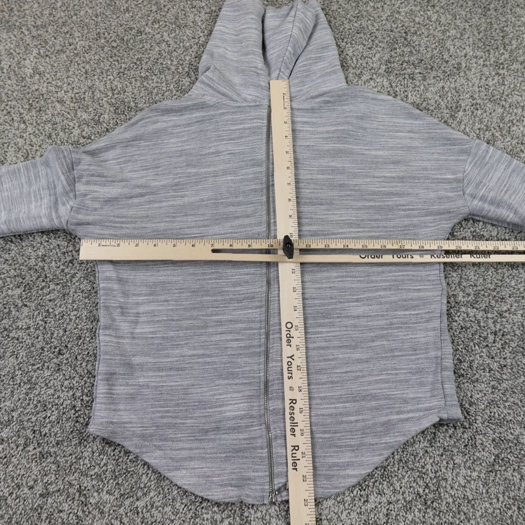 Karen Millen Karen Millen Sweater Womens 10 Gray Heather Zip Cowl Turtle Sweatshirt Jacket Shirt Size L / US 10 / IT 46 - 6 Thumbnail