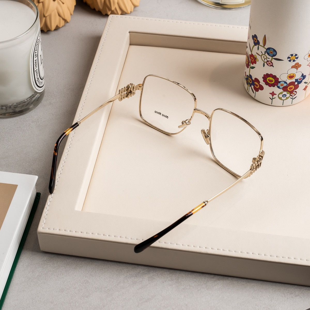 Miu Miu MIU MIU 0MU 51XV ZVF1O1 GLASSES Size ONE SIZE - 5 Thumbnail