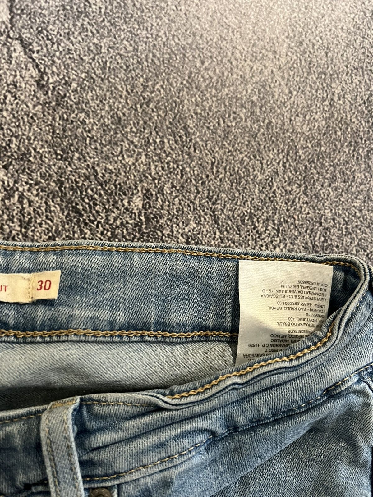 Vintage RARE Flared Vintage Levis / Y2K Light Glamour Style 90s Size US 30 / EU 46 - 7 Thumbnail