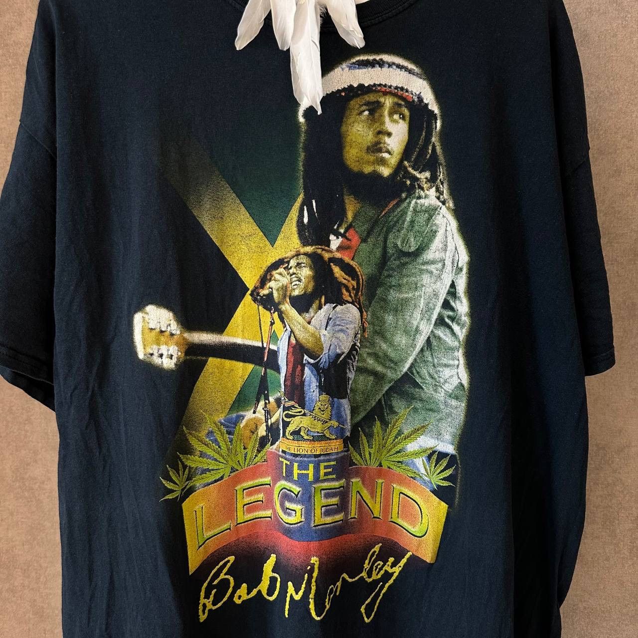 Bob Marley × Vintage Vintage Bob Marley tee y2k band marihuana the legend 00s Size US XXL / EU 58 / 5 - 3 Thumbnail