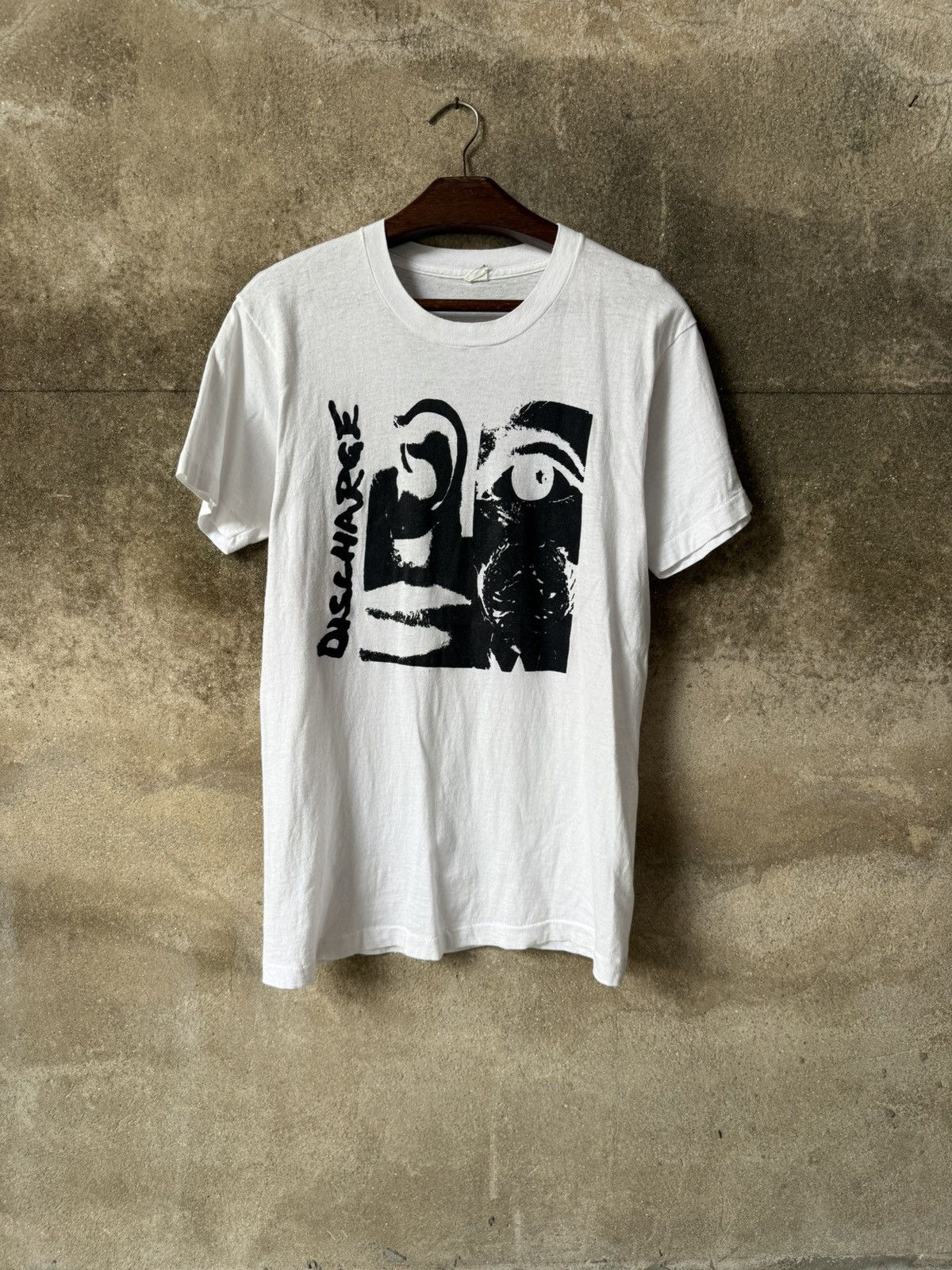 Band Tees × Vintage Vintage 80s Discharge Shirt Size US L / EU 52-54 / 3 - 1 Thumbnail