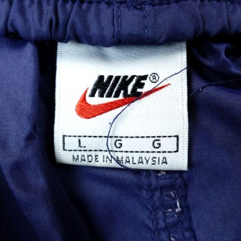 Nike Nike Pants Mens L Blue Windbreaker Track Drawstring Ankle Zip Swoosh 90s Y2K VTG Size US 33 - 7 Thumbnail