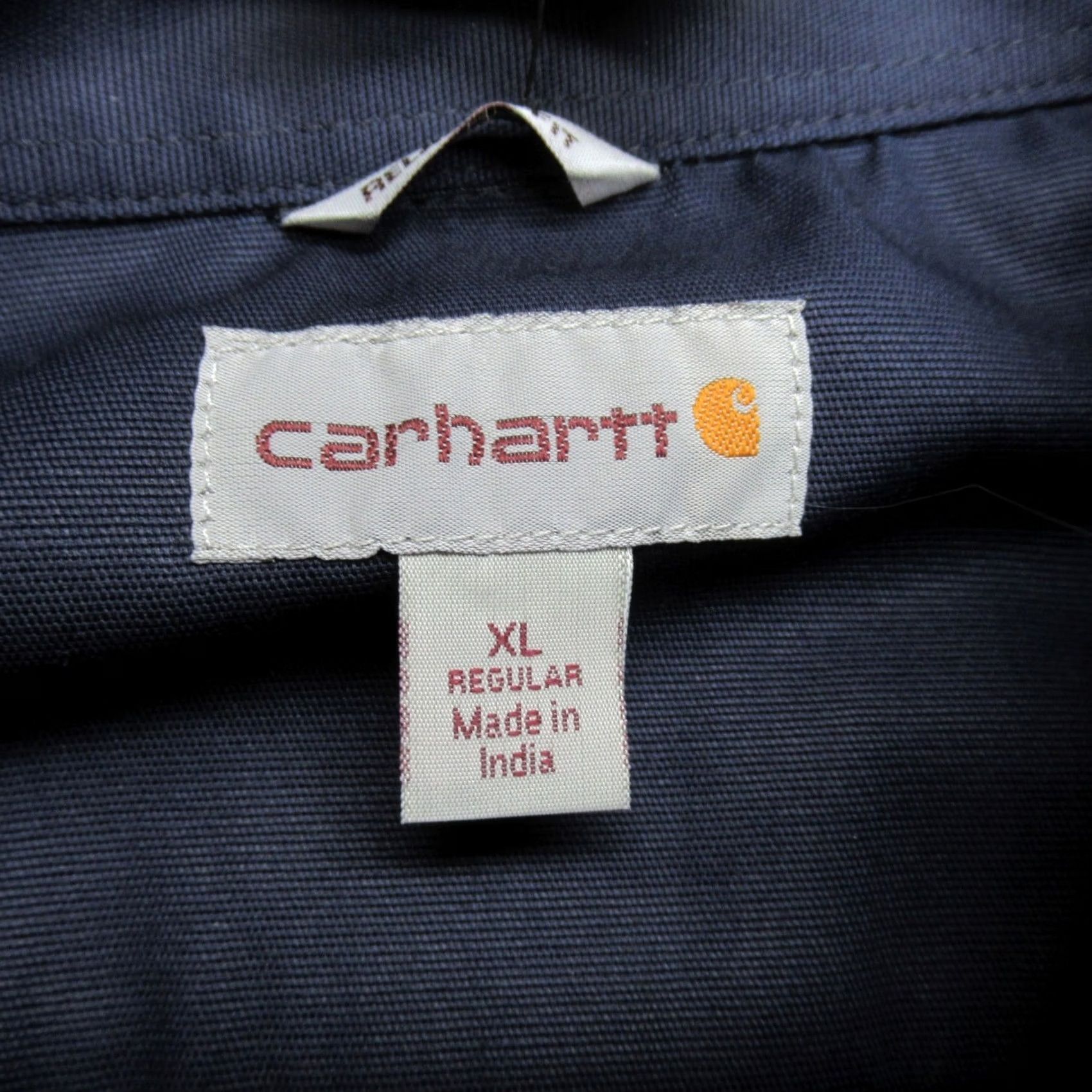 Carhartt VINTAGE Carhartt Shirt Mens Blue Short Sleeve Button Up Relaxed Pockets LOGO NWT Size US XL / EU 56 / 4 - 4 Thumbnail