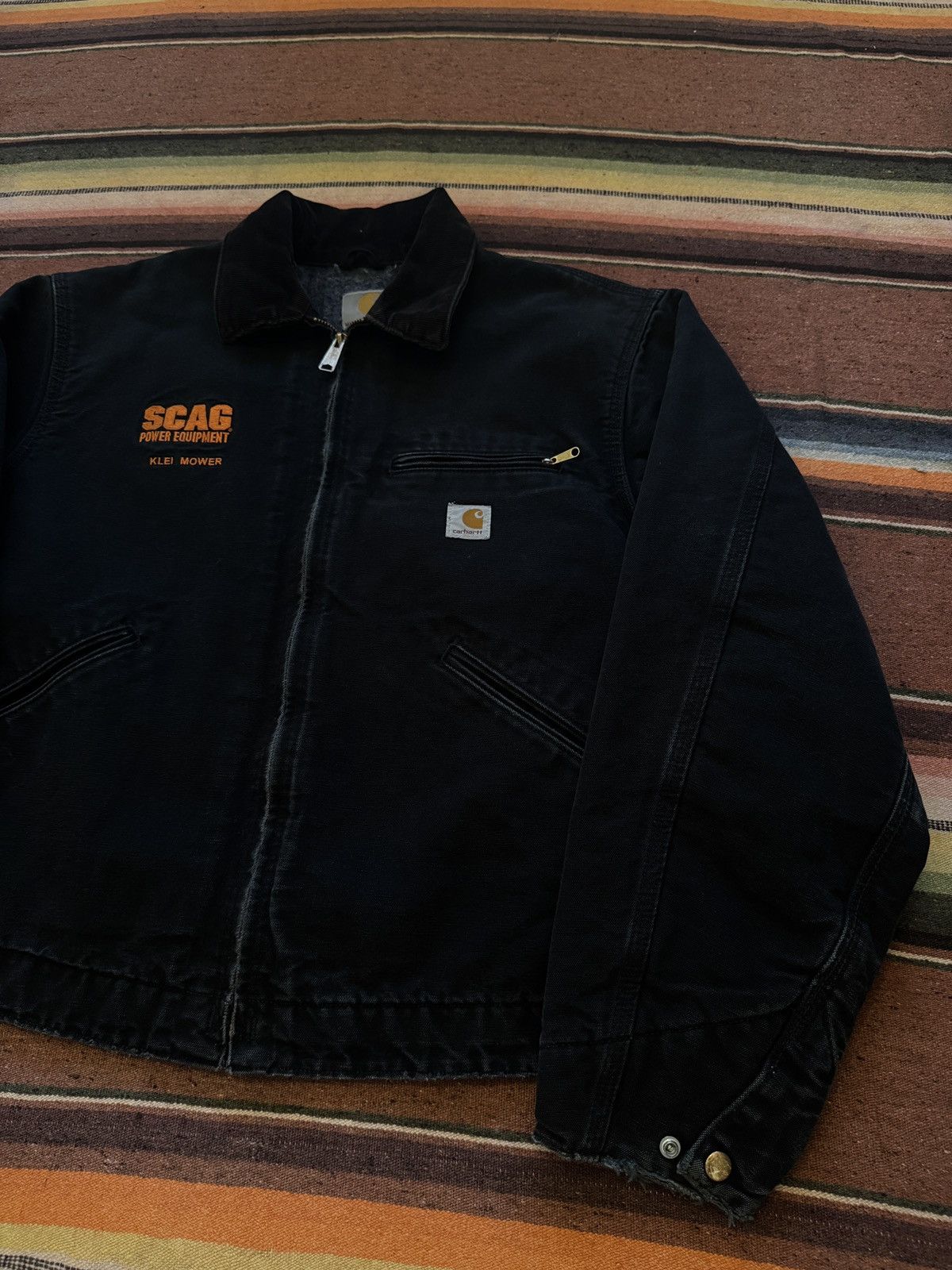 Carhartt × Vintage 2012 J001 Black Detroit Carhartt Work Jacket Size US L / EU 52-54 / 3 - 4 Thumbnail