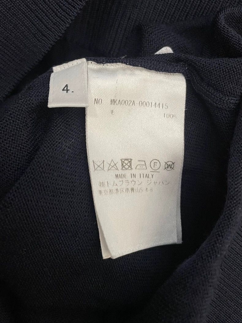 Thom Browne Thom Browne Dark blue four-striped wool round-neck sweater Size US XL / EU 56 / 4 - 6 Thumbnail