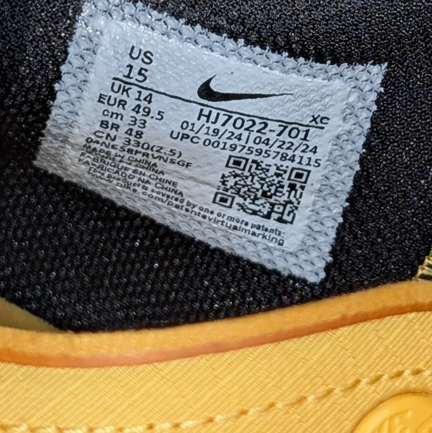 Nike Nike Air Zoom GT Cut 3 Baylor University PE Gold 2024 Size US 15 / EU 48 - 8 Thumbnail