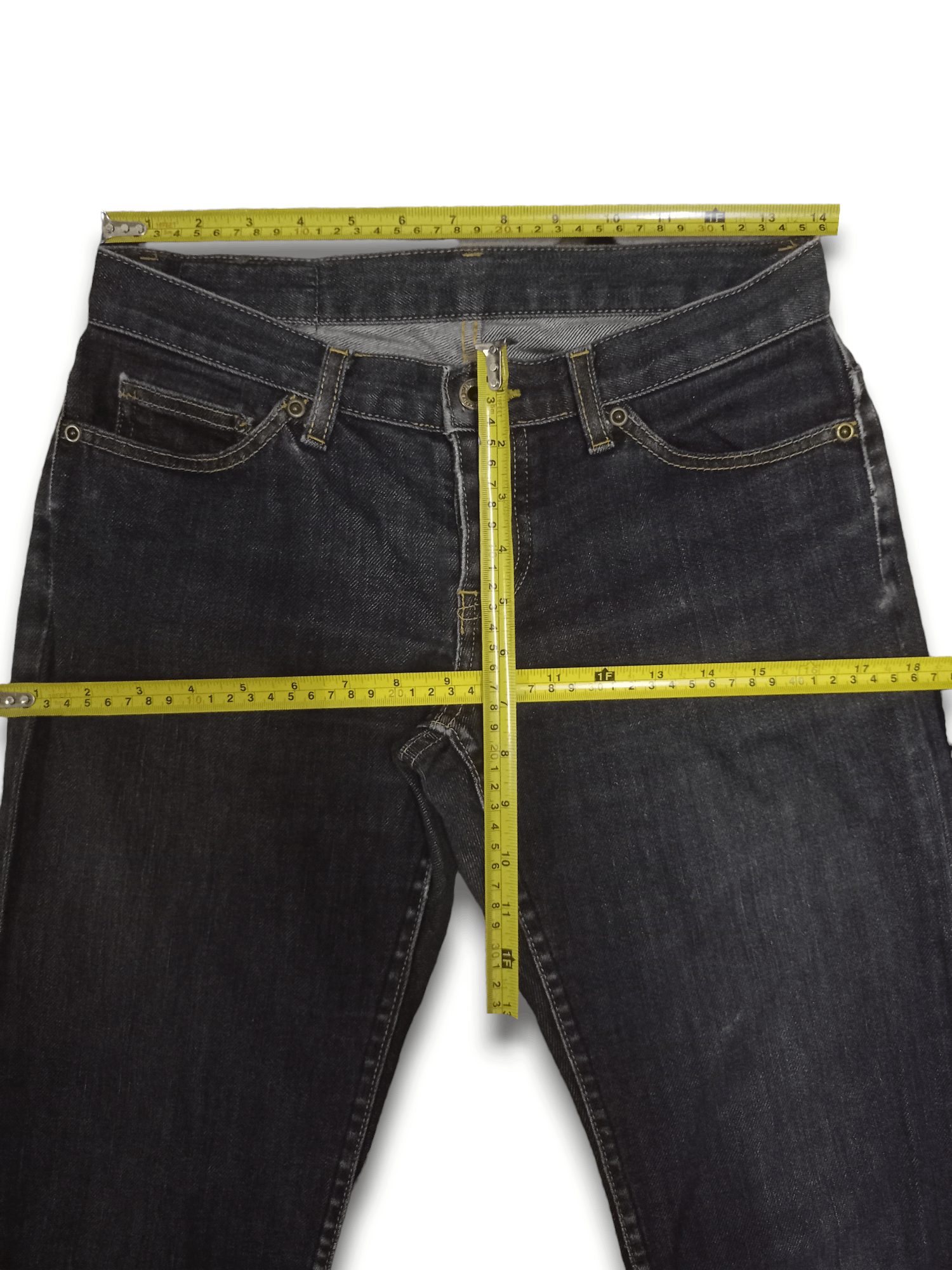 Hysteric Glamour Vintage Japanese Hysterics Black Washed Tapered Jeans Size US 28 / EU 44 - 12 Thumbnail