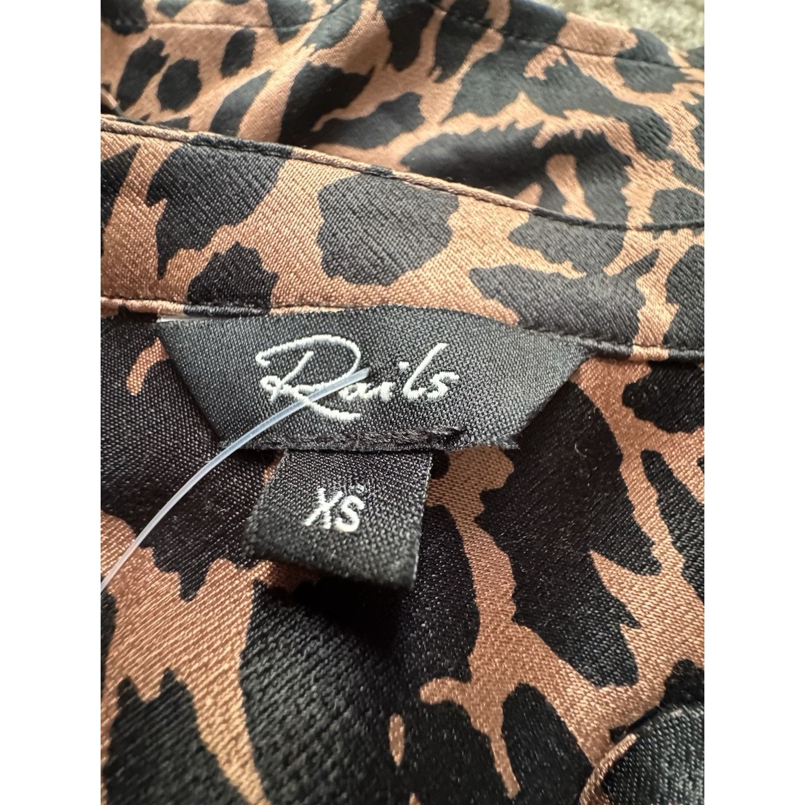 Rails Rails Pearl Cinnamon Animal Print Popover Blouse X-small xs Size XS / US 0-2 / IT 36-38 - 10 Thumbnail