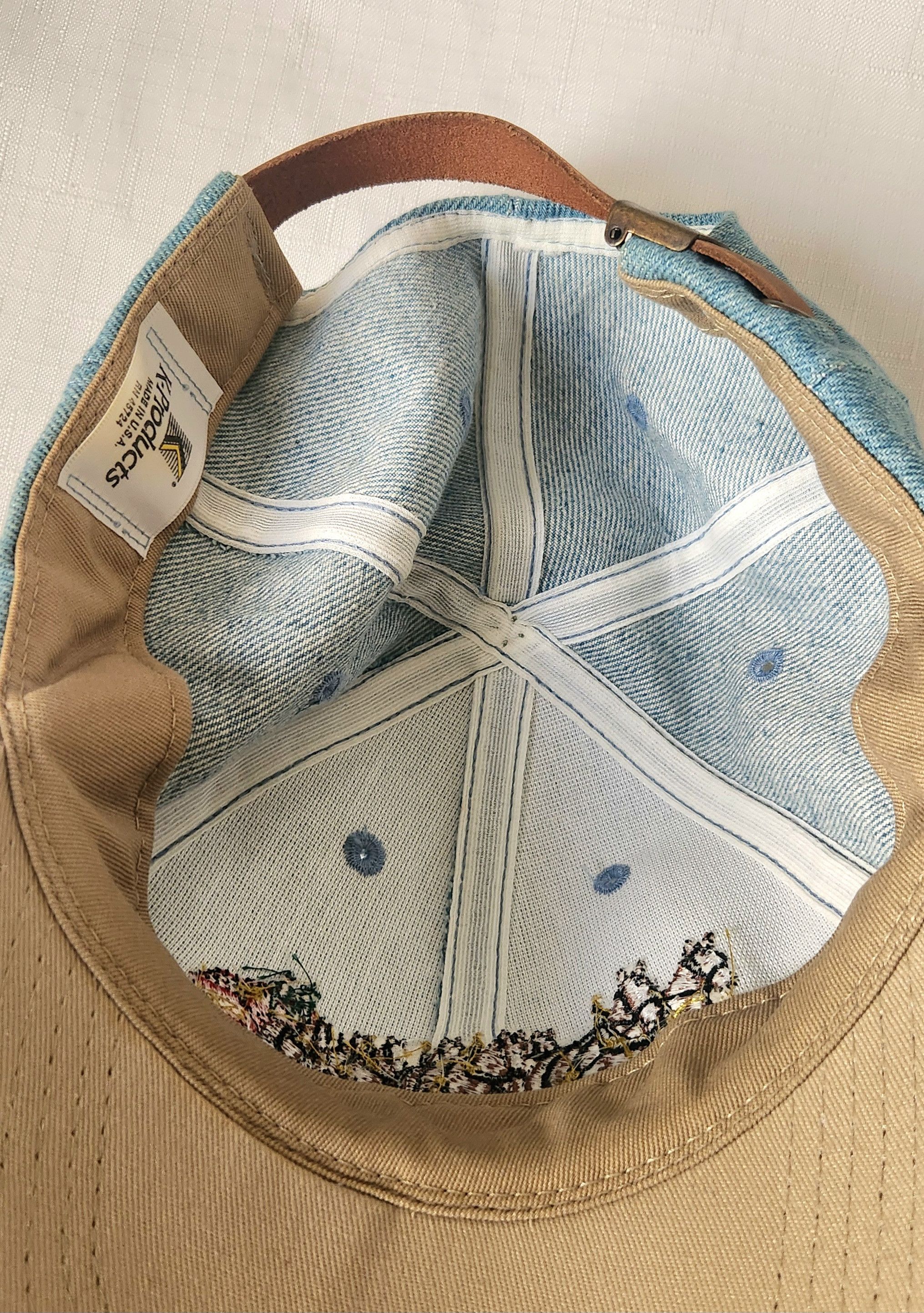 Budweiser VINTAGE Budweiser Hat Cap Strap Back Blue Denim Clydesdale Size ONE SIZE - 8 Thumbnail