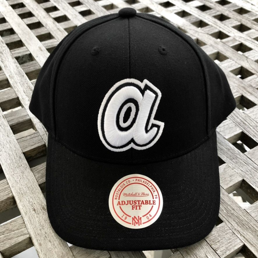 Mitchell & Ness Atlanta Braves MLB Cooperstown Monochrome Snapback Hat Size ONE SIZE - 1 Thumbnail