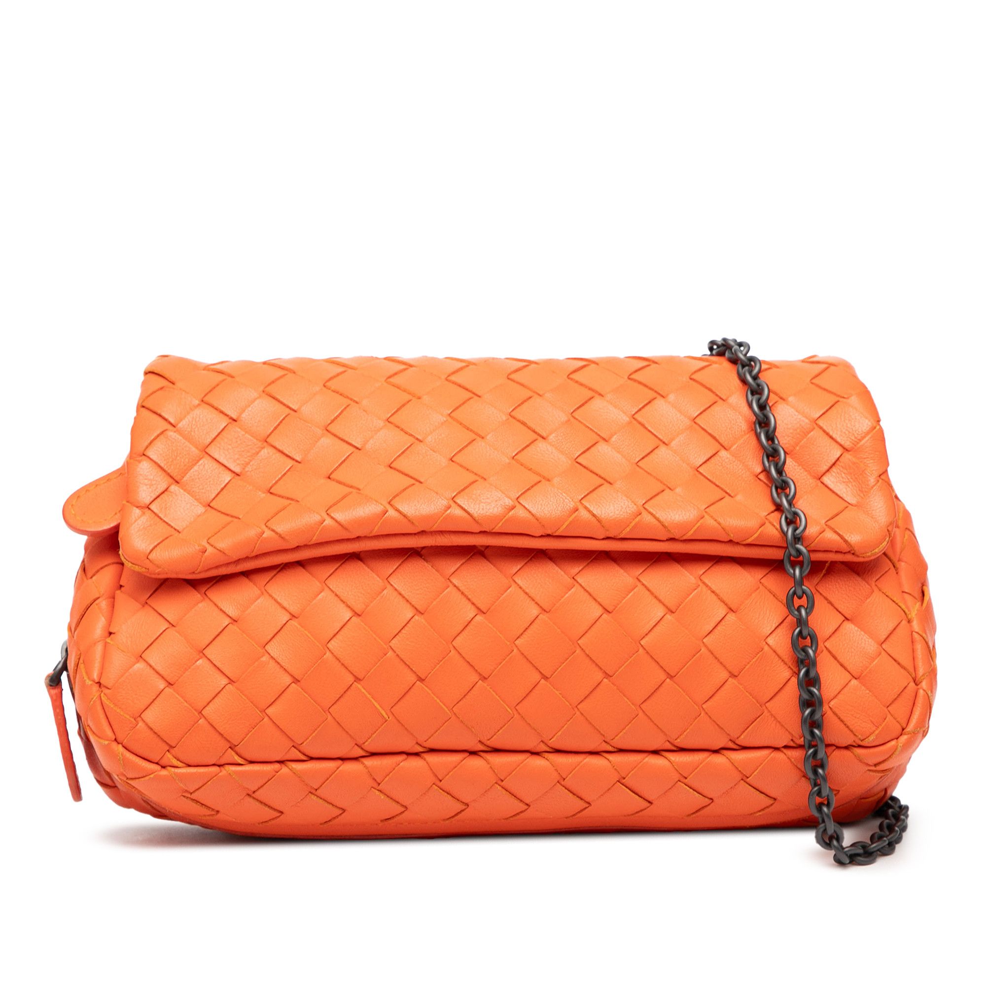Bottega Veneta Bottega Veneta Mini Nappa Intrecciato Expandable Chain Flap Crossbody Size ONE SIZE - 1 Thumbnail