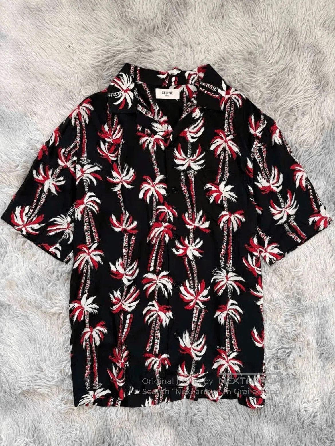 Celine Sz 38 Celine 23SS Palm Tree Hawaii Shirt. Size US M / EU 48-50 / 2 - 1 Thumbnail
