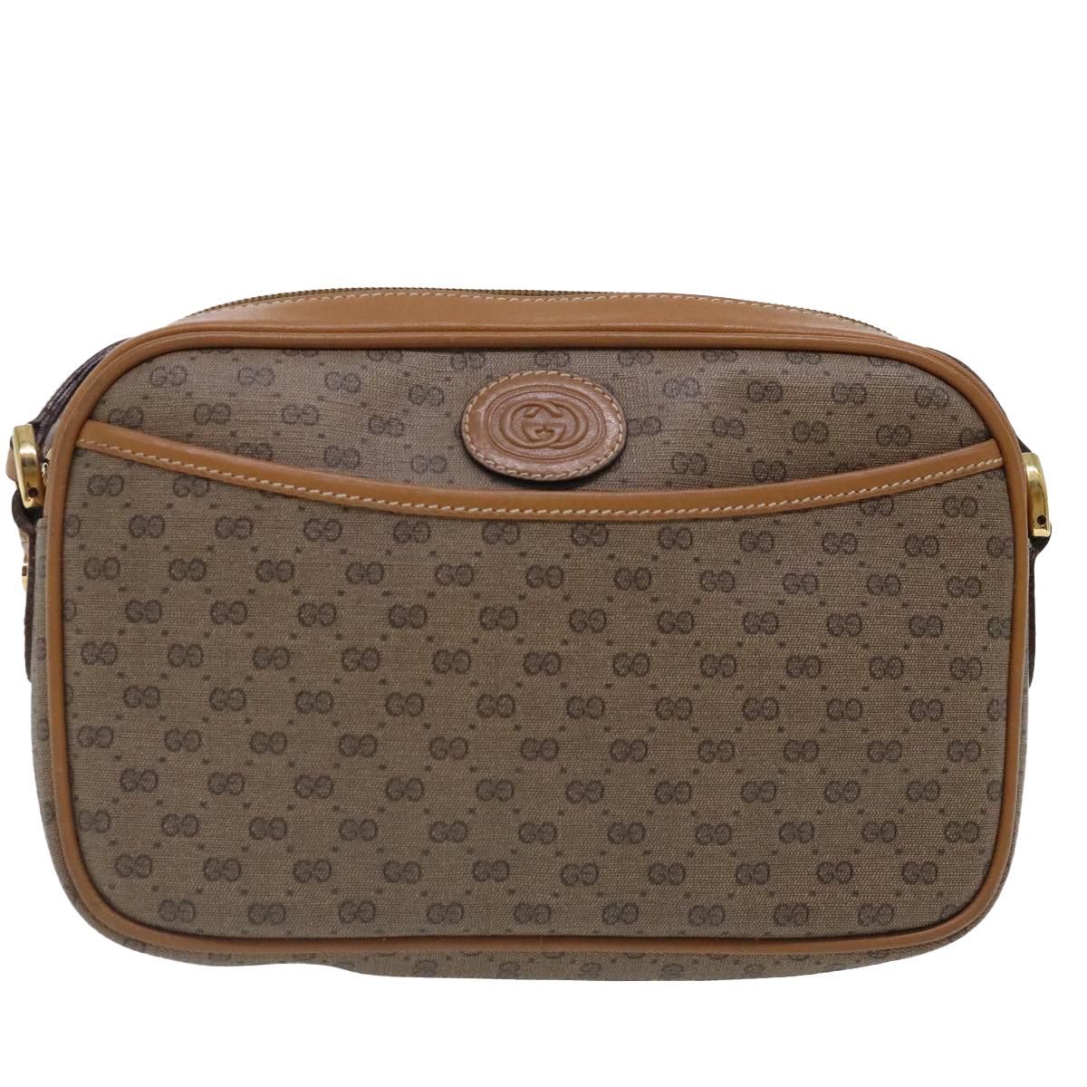 Gucci Micro Small Gg Canvas Beige Canvas Shoulder Bag (Pre-Owned) Size ONE SIZE - 1 Thumbnail