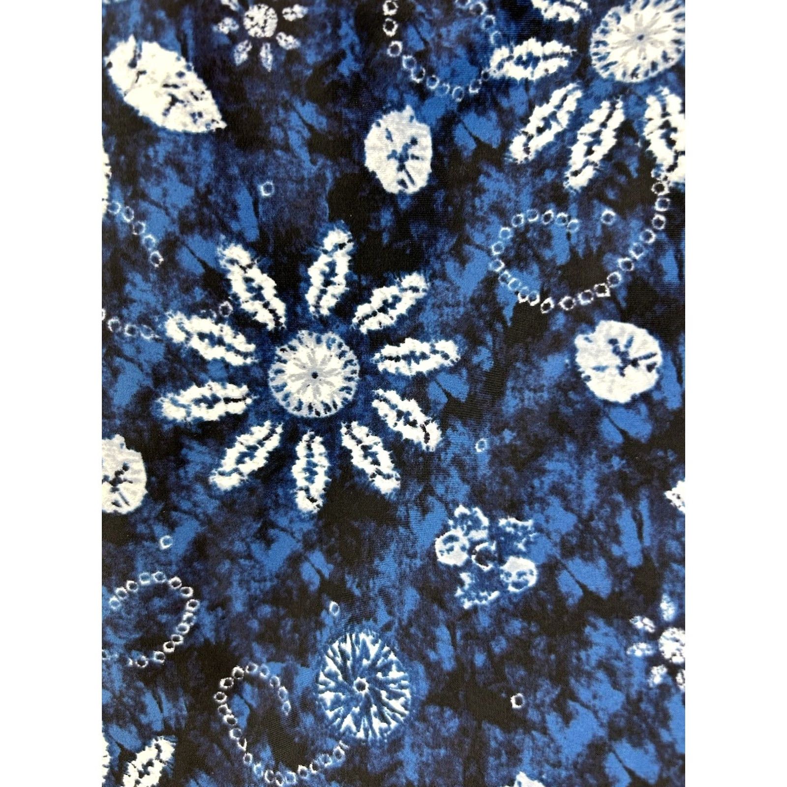 Vintage Bleu Rod Beattie Swim Top Womens 10 Blue Floral Twist Halter Padded Built-In Bra Tank Swimsuit Size L / US 10 / IT 46 - 7 Thumbnail