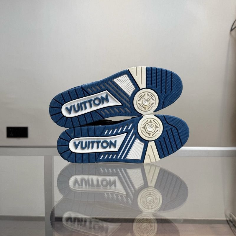 Louis Vuitton Louis Vuitton Trendy Low-Top Sneakers in White and Blue -25 Size US 9.5 / EU 42-43 - 6 Thumbnail