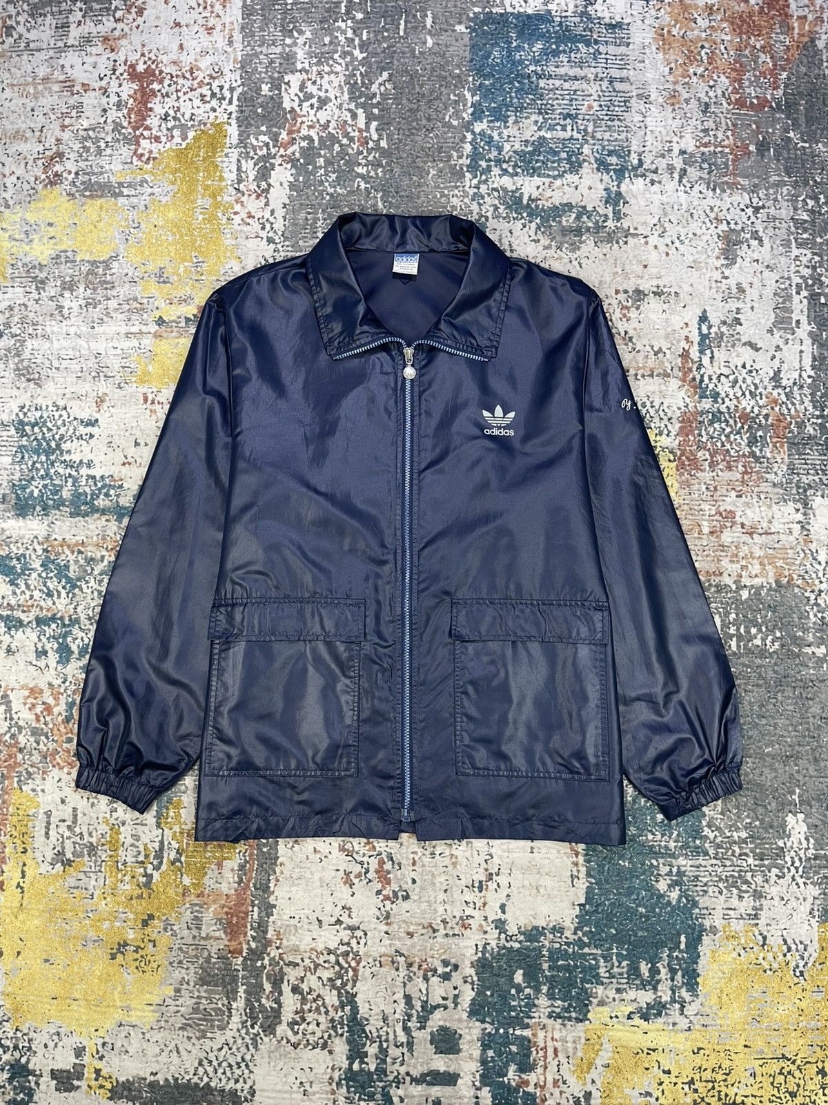 Adidas Vtg 60s/70s Adidas Trefoil Windbreaker Size US M / EU 48-50 / 2 - 1 Thumbnail