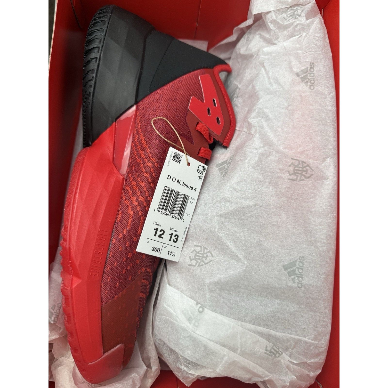 Adidas Red/Black Adidas D.O.N . Issue 4 Size US 12 / EU 45 - 2 Thumbnail
