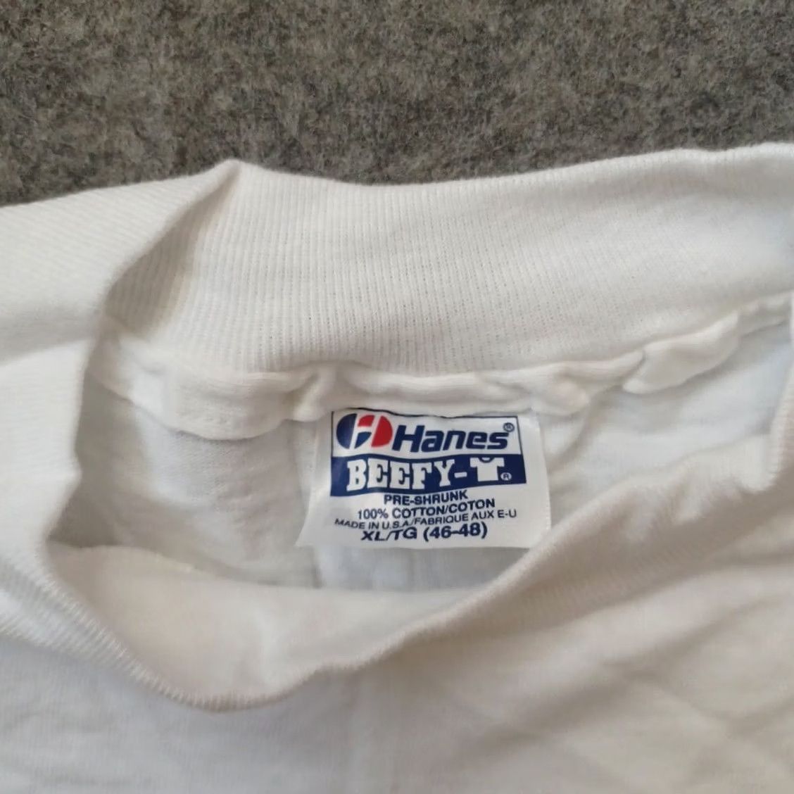 Hanes VINTAGE Hanes Beefy-T T-Shirt Mens XL White USA 1992 San Francisco Nite Graphic Print Shirt Regular Fit XS? Size US XL / EU 56 / 4 - 2 Thumbnail