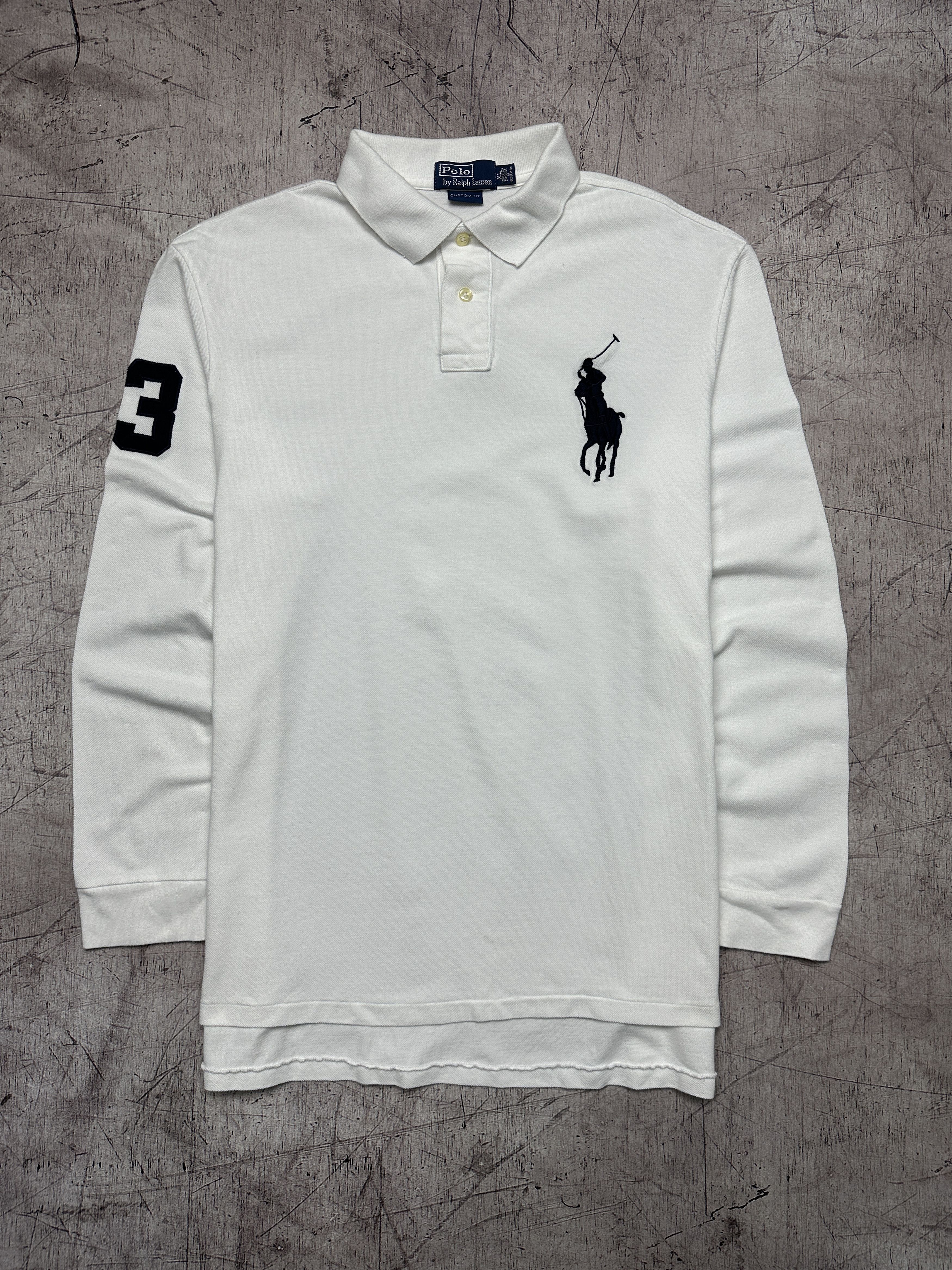 Polo Ralph Lauren Vintage Mens Long Sleeve Polo Shirt