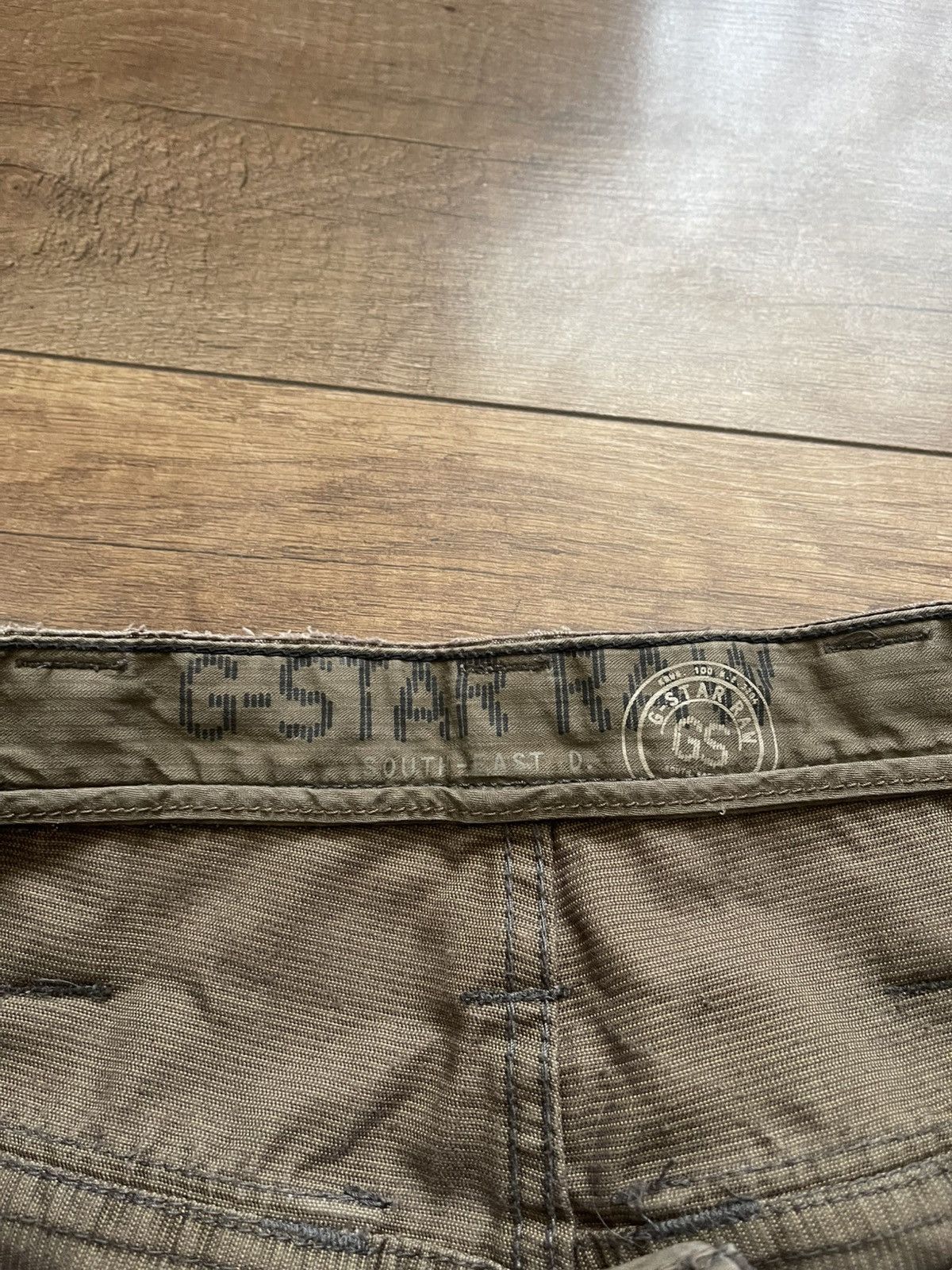 G-Star G Star Raw Vintage Cargo Velvet Pants Big Logo Size US 31 - 14 Thumbnail