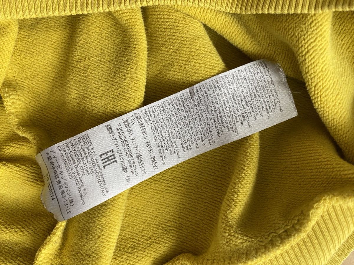 Diesel Diesel yellow brand logo baggy sweatshirt Size US L / EU 52-54 / 3 - 10 Thumbnail