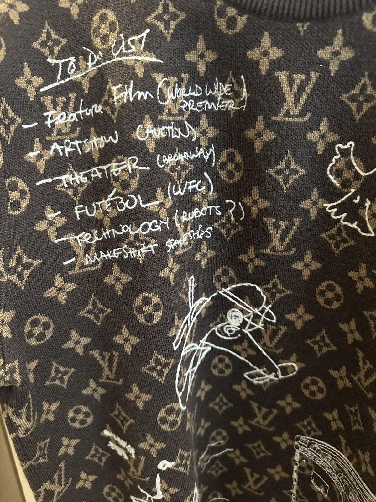 Louis Vuitton Louis Vuitton FW’23 Monogram Embroidered Wool Crewneck Size US S / EU 44-46 / 1 - 2 Thumbnail