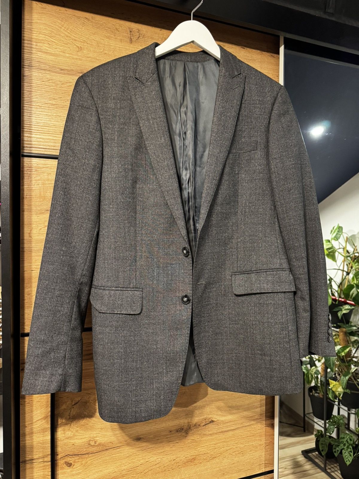 Calvin Klein Calvin Klein Grey Extreme Slim Fit Blazer Size 38R - 1 Thumbnail