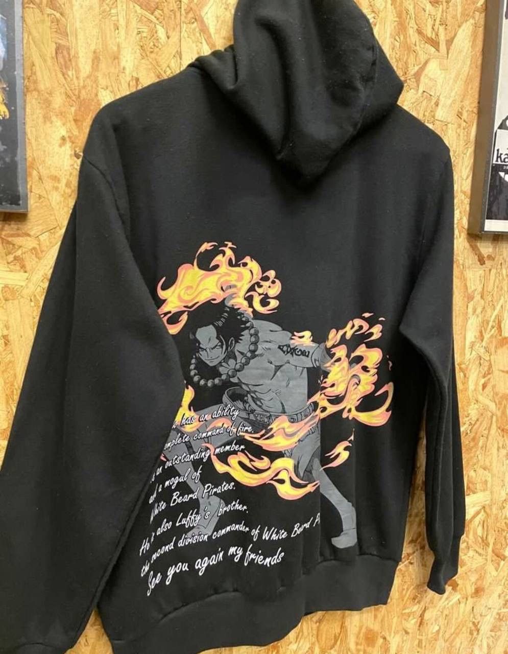 One Piece One Piece Ace Zipper Hoodie Size US L / EU 52-54 / 3 - 3 Thumbnail