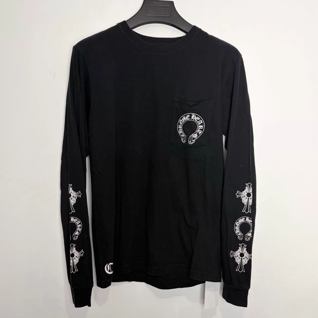 Chrome Hearts Chrome Hearts Black Arm 3-Element Horseshoe Tbar LS M Size US M / EU 48-50 / 2 - 1 Thumbnail