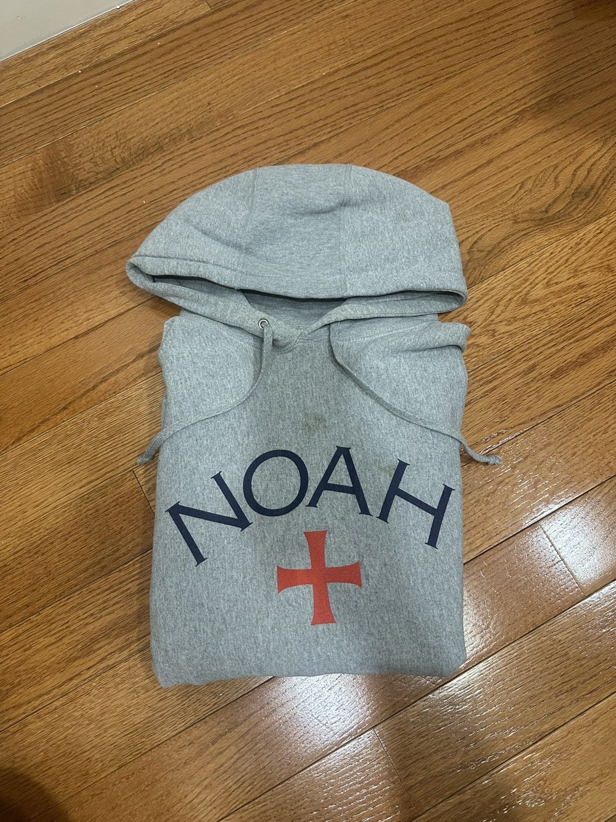 Noah NOAH Core Logo Hoodie Size Large (Heather Grey) Size US L / EU 52-54 / 3 - 1 Thumbnail