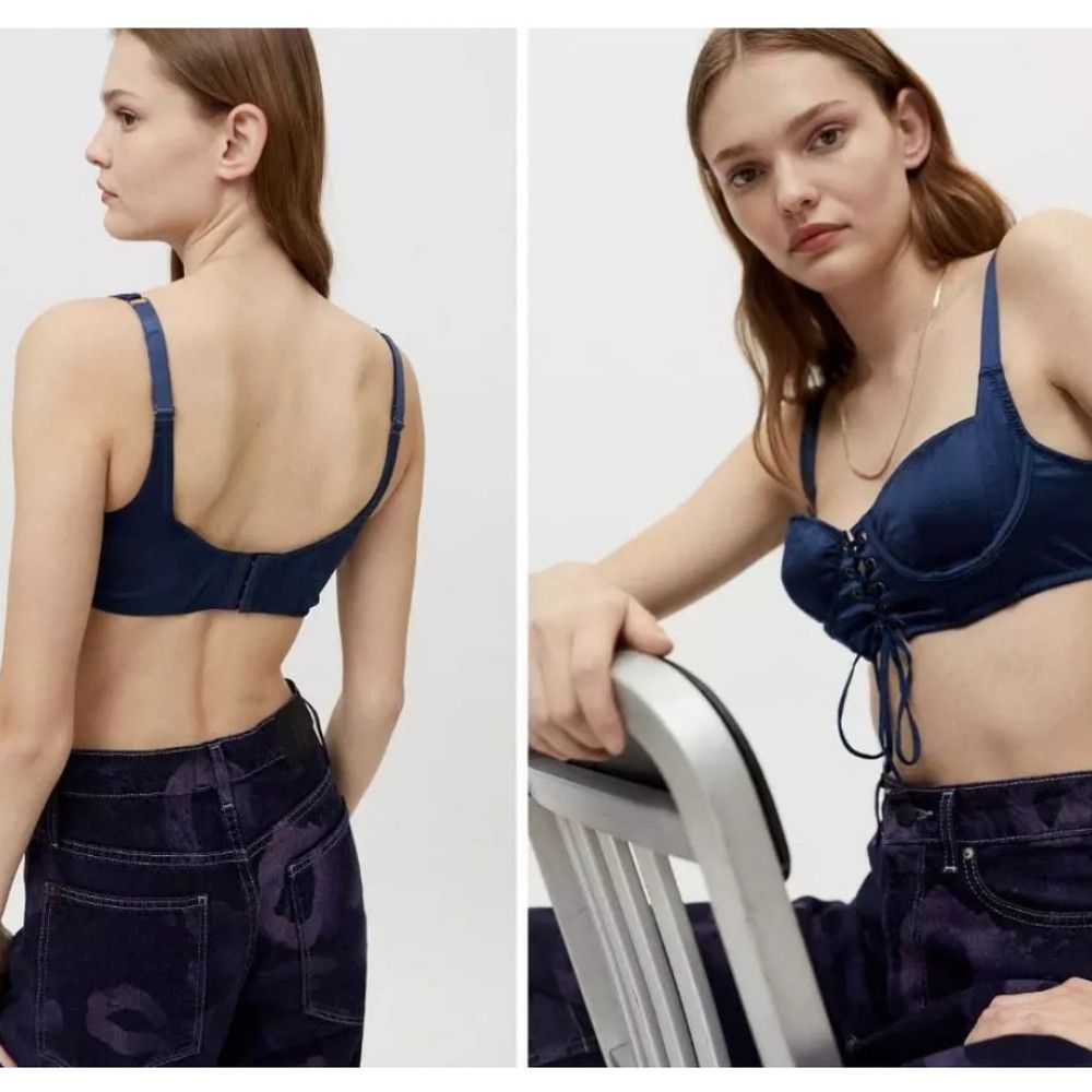 Urban Outfitters NWT URBAN OUTFITTERS | Out From Under Eden Lace-Up bra Cors Size M / US 6-8 / IT 42-44 - 2 Thumbnail